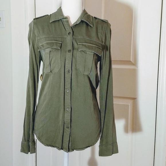 Mossimo Supply Co. Tops - XS Olive Mossimo Button Down